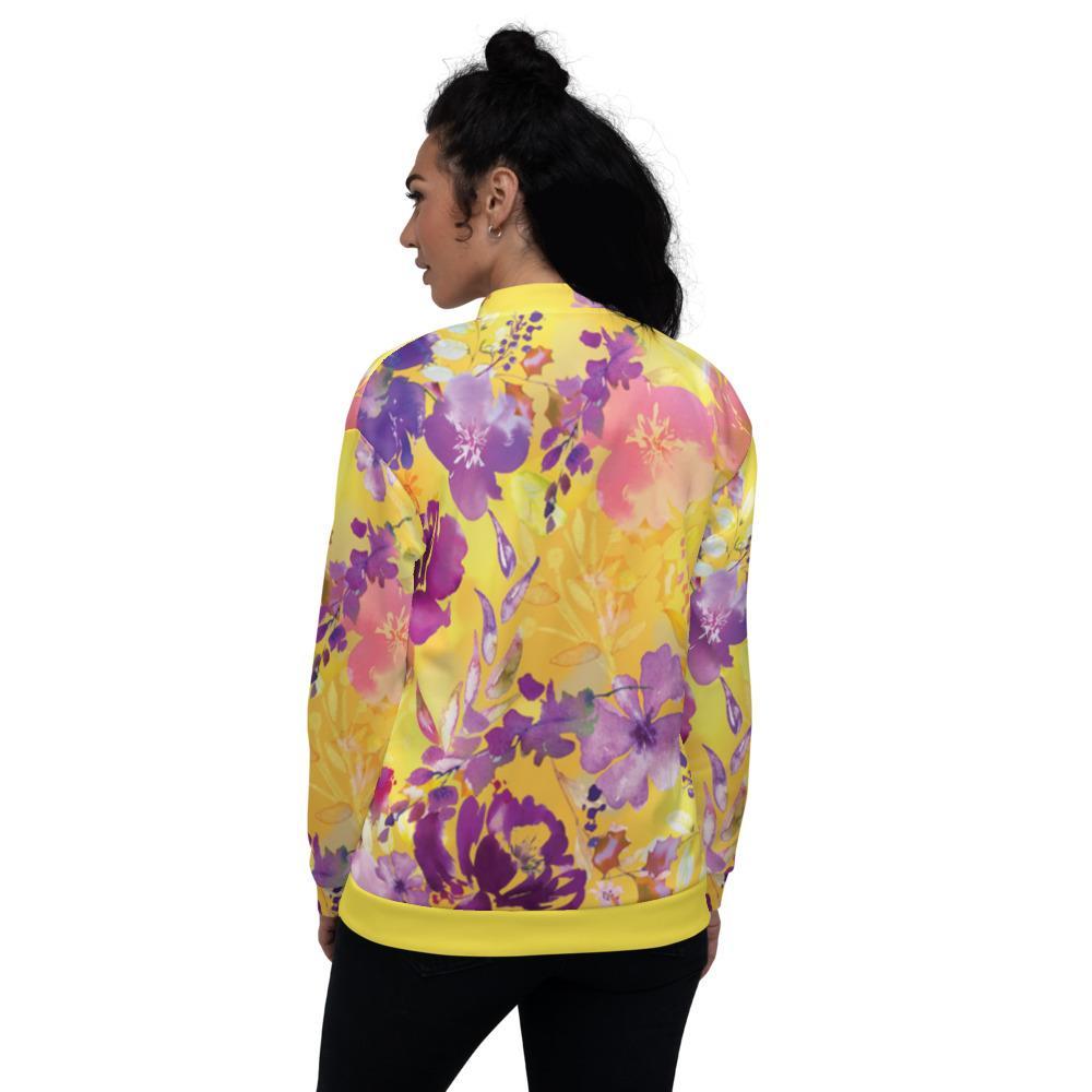 Flowers Series 1 Unisex Bomber Jacket - Image 2