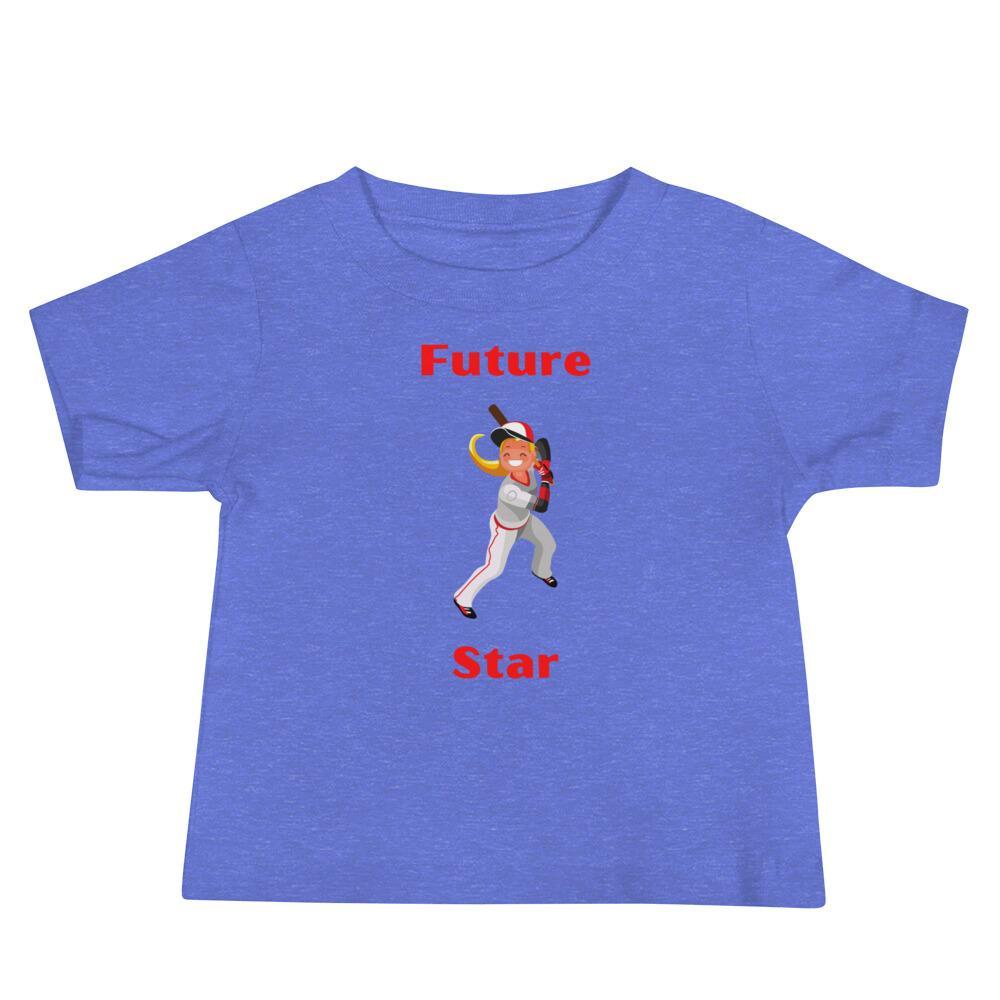 Future Baseball Star Baby Jersey Short Sleeve Tee - Image 3