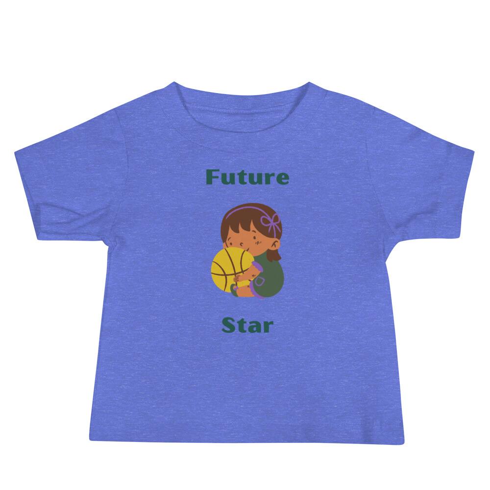 Future Basketball Star Baby Jersey Short Sleeve Tee - Image 2