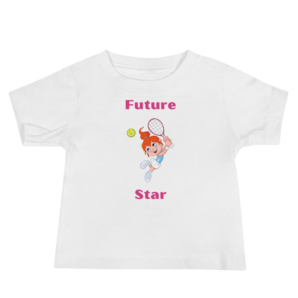 Future Tennis Star Baby Jersey Short Sleeve Tee