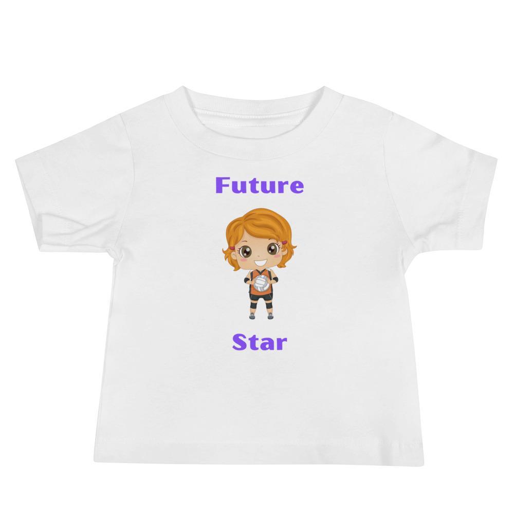 Future Volleyball Star Baby Jersey Short Sleeve Tee