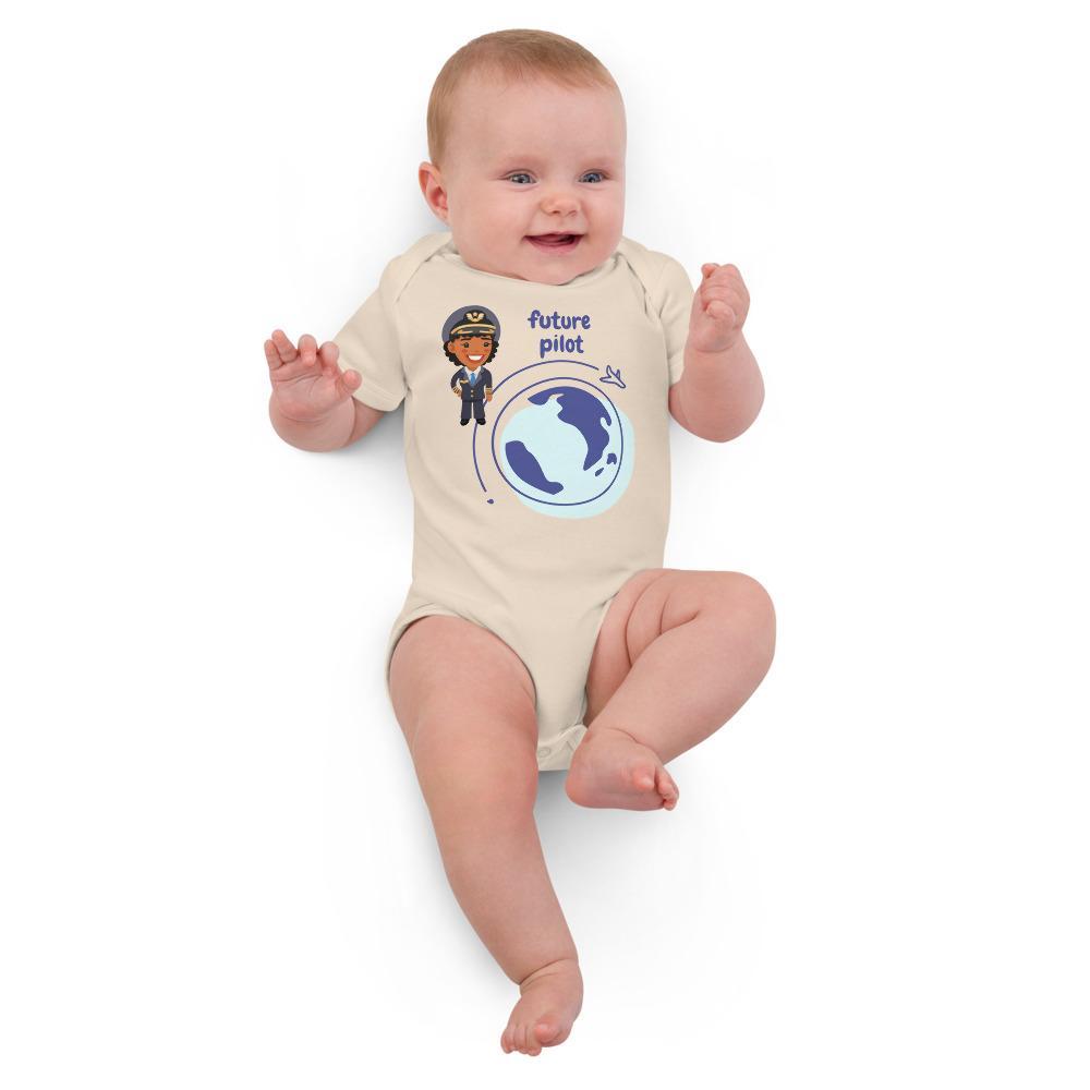 Future Pilot Organic cotton baby bodysuit - Image 3