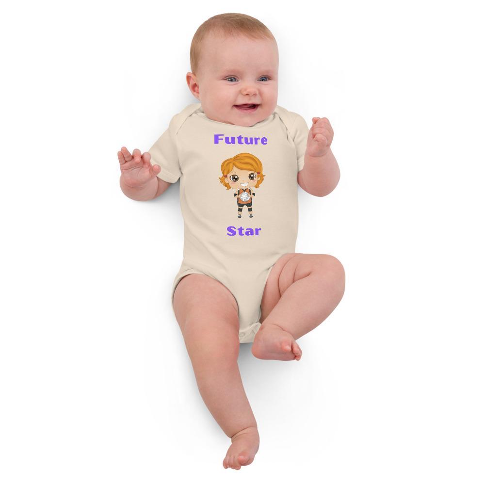 Future Volleyball Star Organic cotton baby bodysuit - Image 4