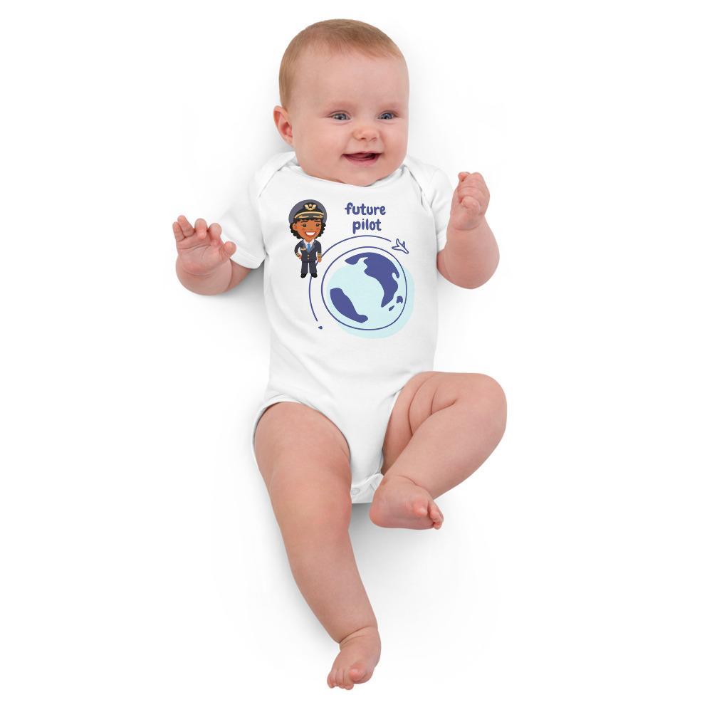 Future Pilot Organic cotton baby bodysuit