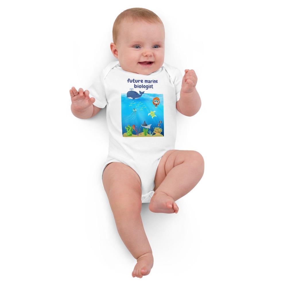 Future Marine Biologist Organic cotton baby bodysuit