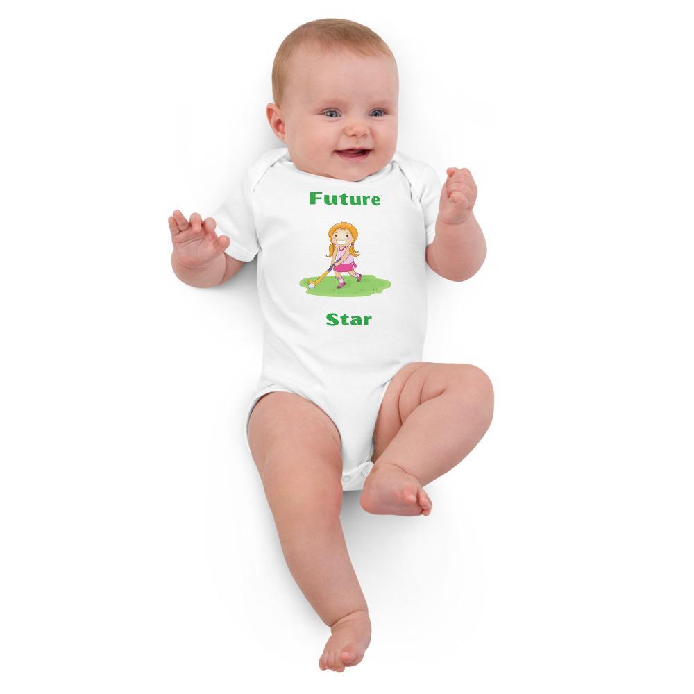 Future Field Hockey Star Organic cotton baby bodysuit