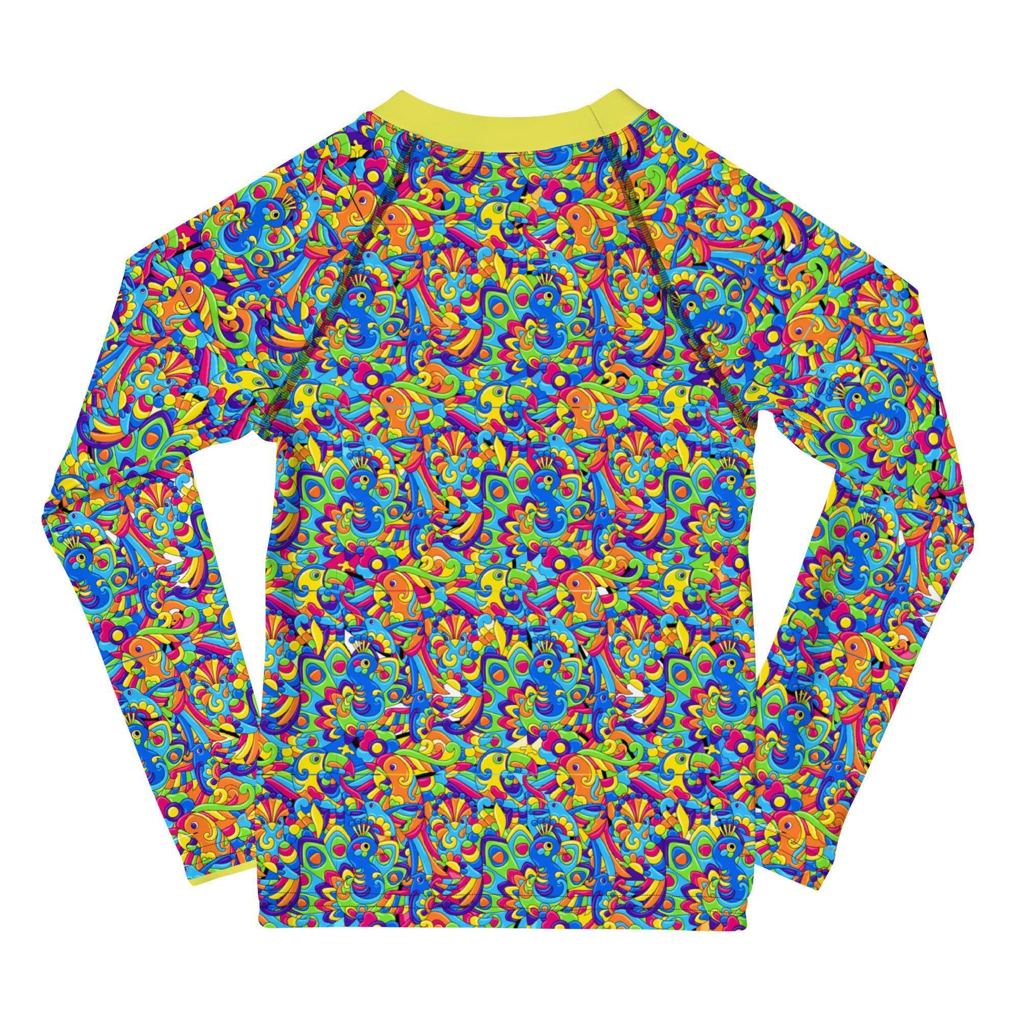 Parrots Kids Rash Guard - Image 4