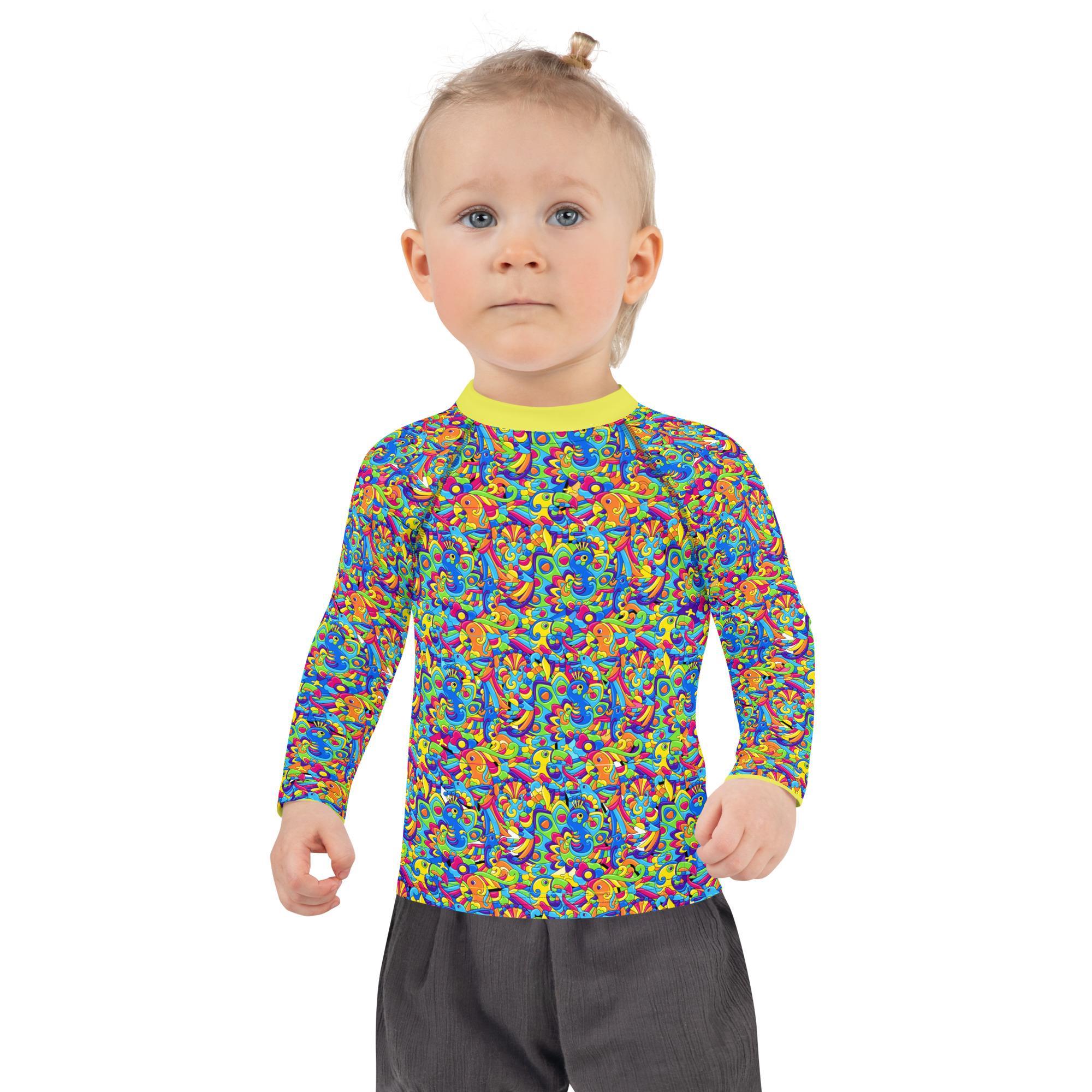 Parrots Kids Rash Guard - Image 2