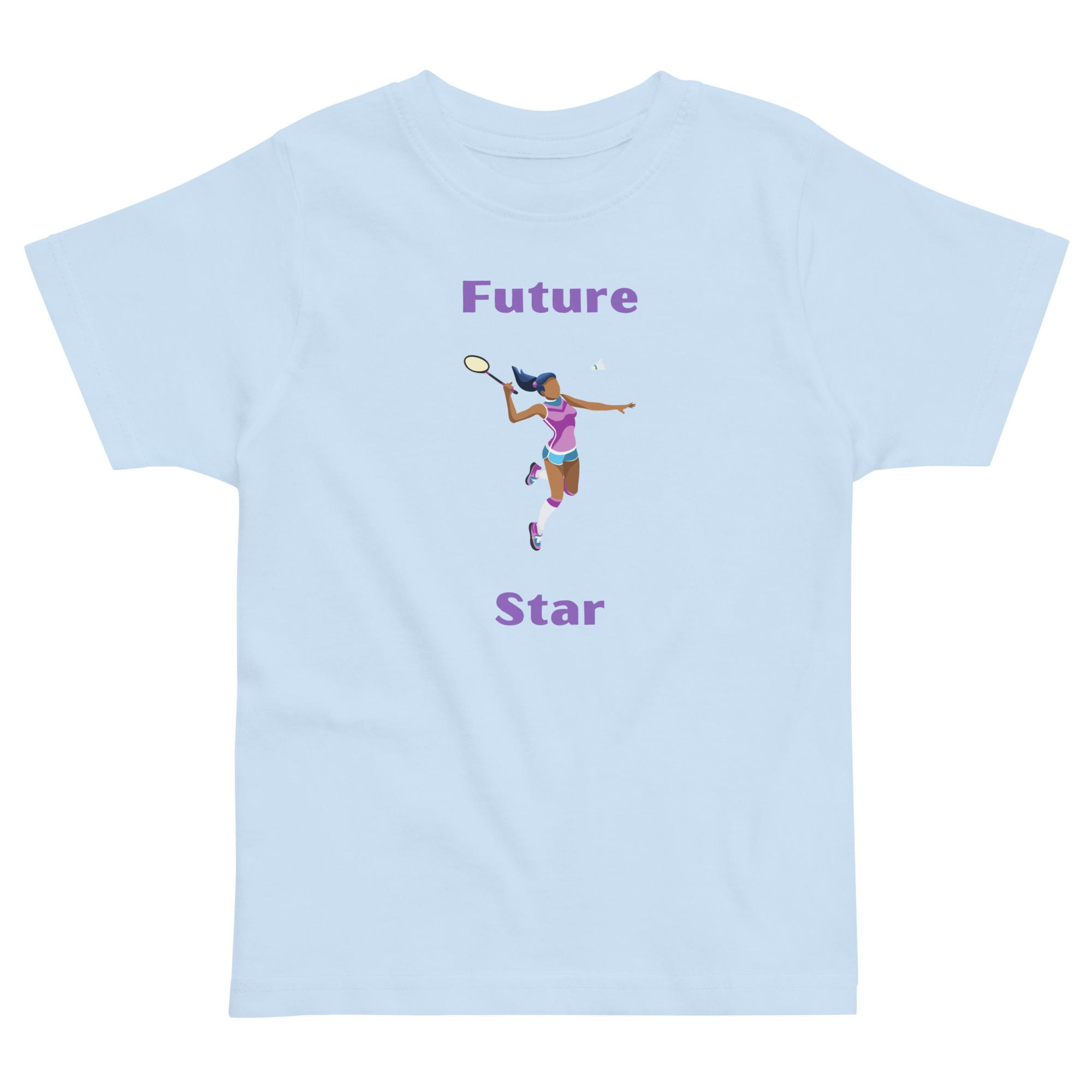 Future Badminton Star Toddler jersey t-shirt - Image 2