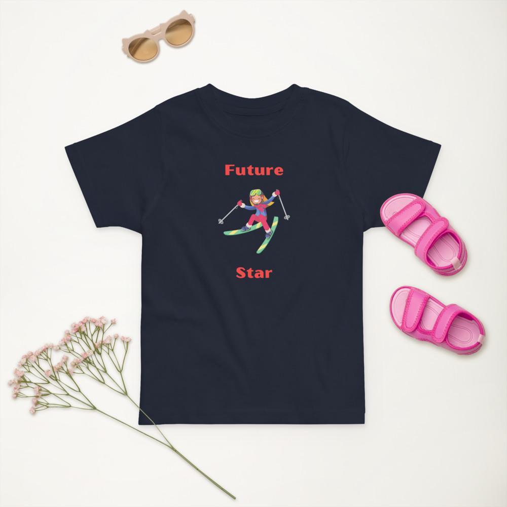 Future Skiing Star Toddler jersey t-shirt - Image 3