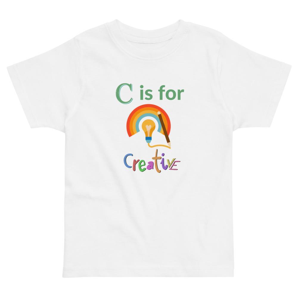 C Is For Creative Toddler jersey t-shirt