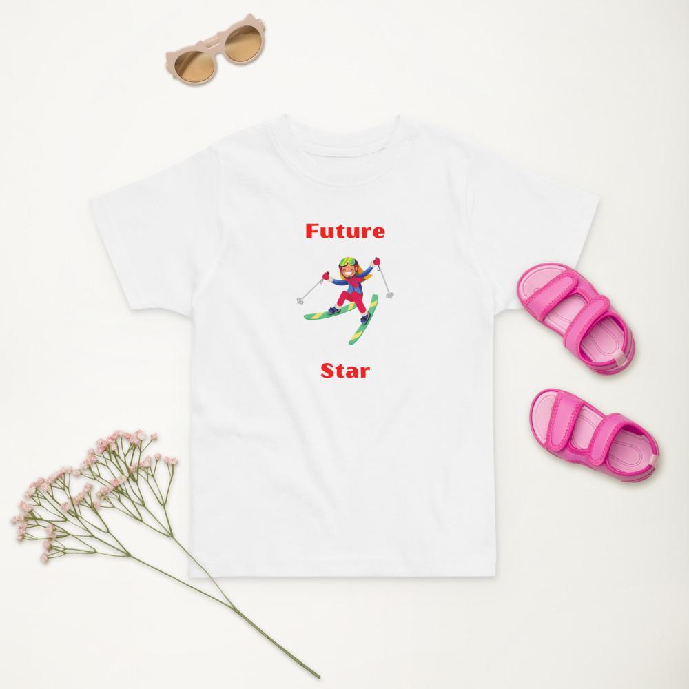 Future Skiing Star Toddler jersey t-shirt