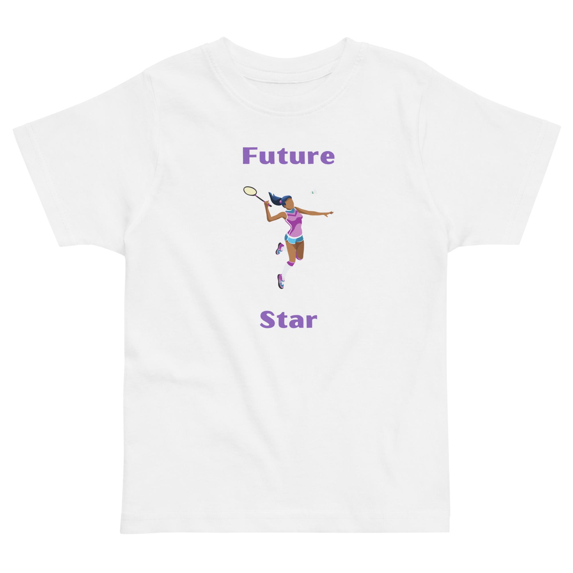 Future Badminton Star Toddler jersey t-shirt