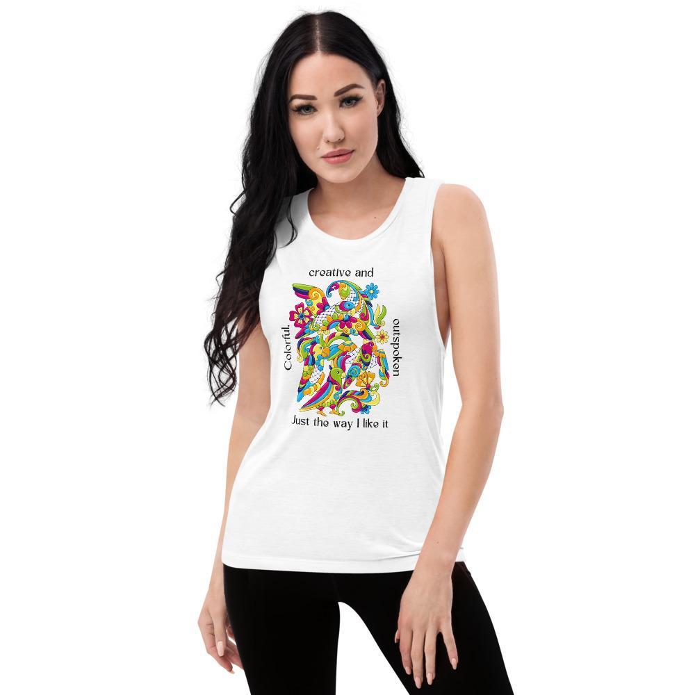 Colorful Creative Outspoken Ladies’ Muscle Tank