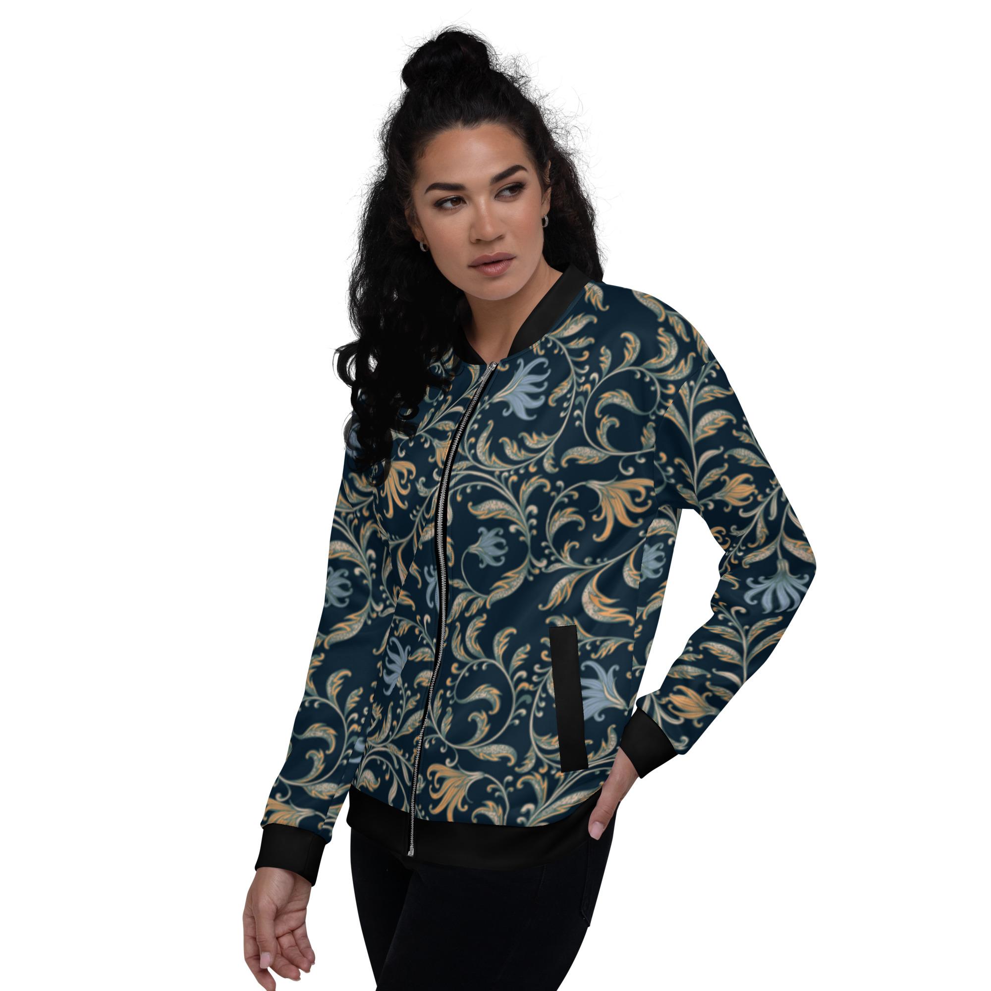 Vine Unisex Bomber Jacket - Image 2