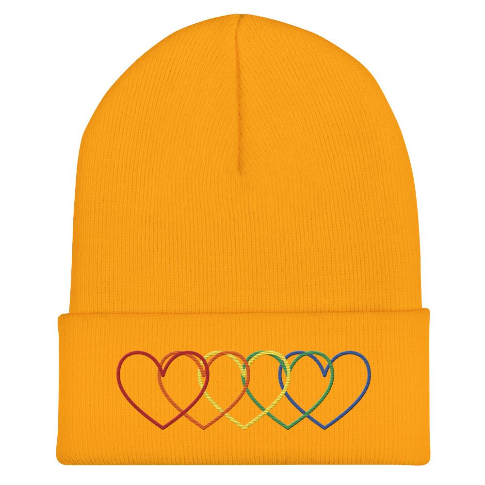 Pride Embroidery Cuffed Beanie - Image 4