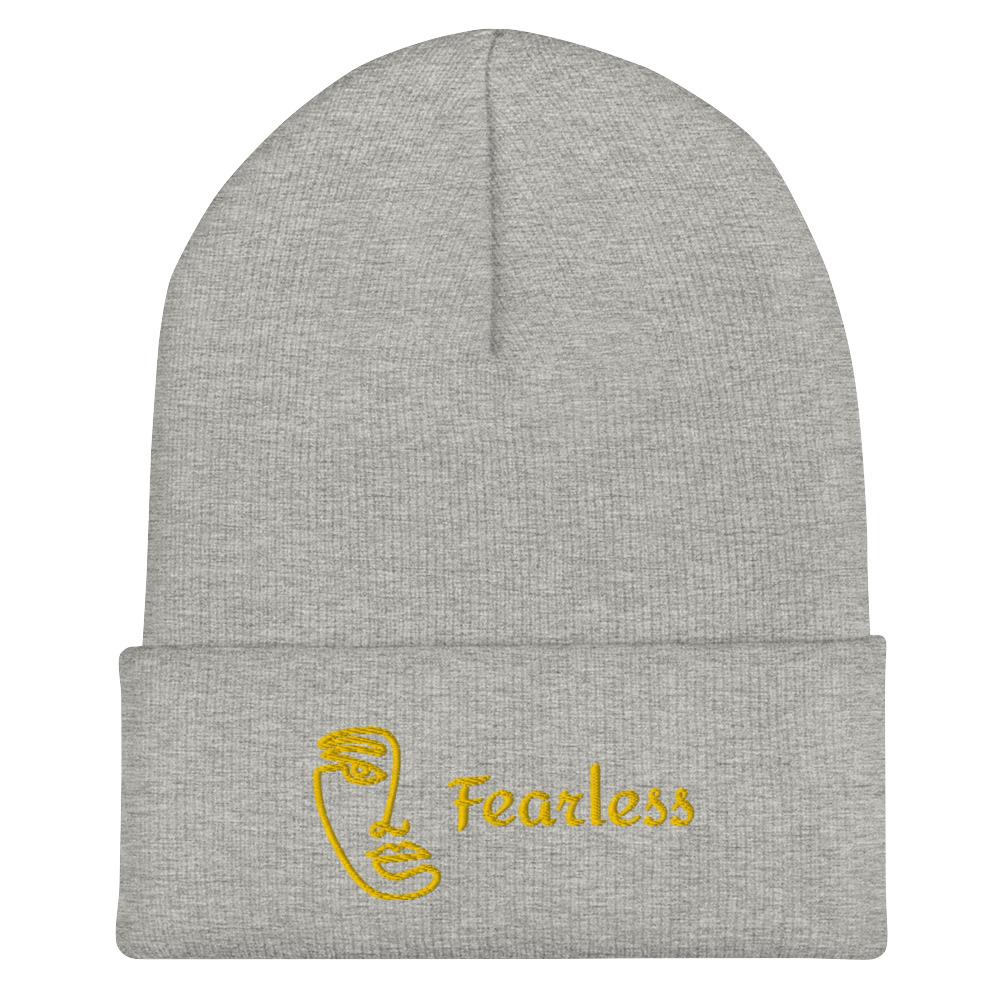 Fearless Embroidery Cuffed Beanie - Image 2