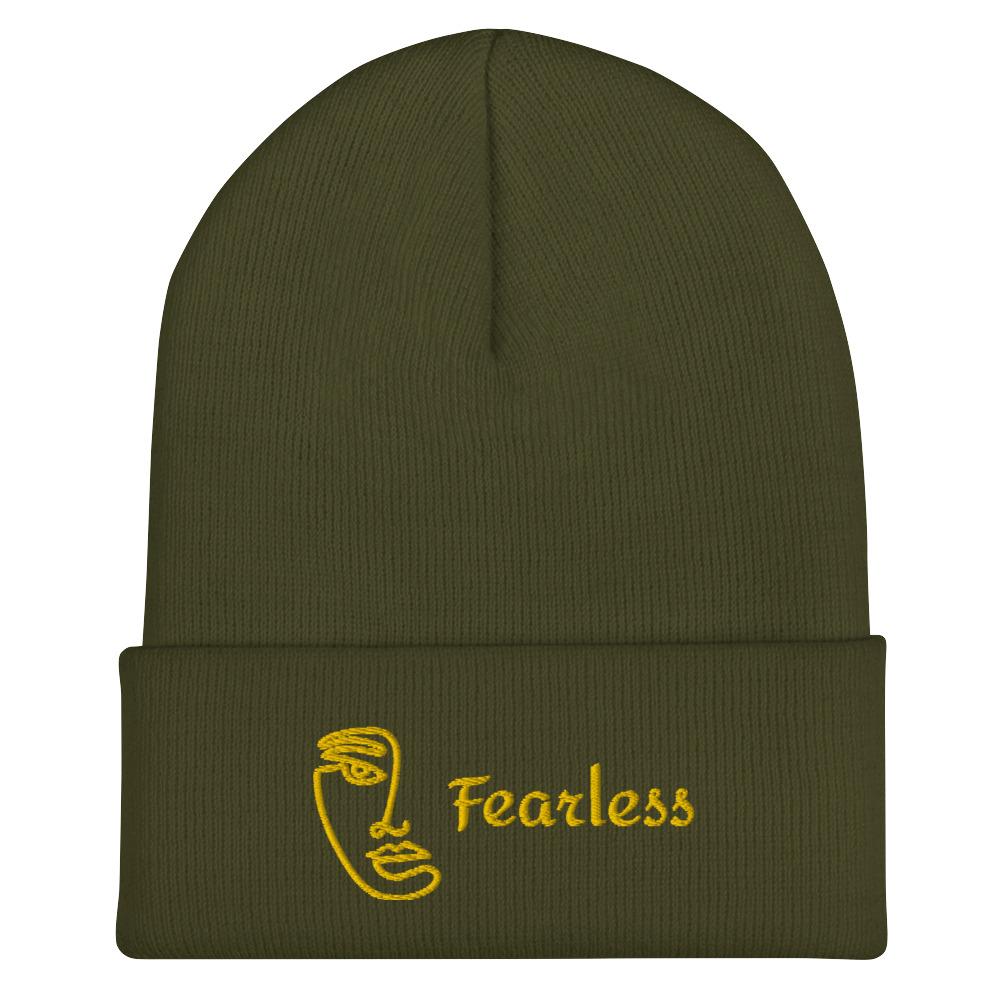 Fearless Embroidery Cuffed Beanie - Image 8