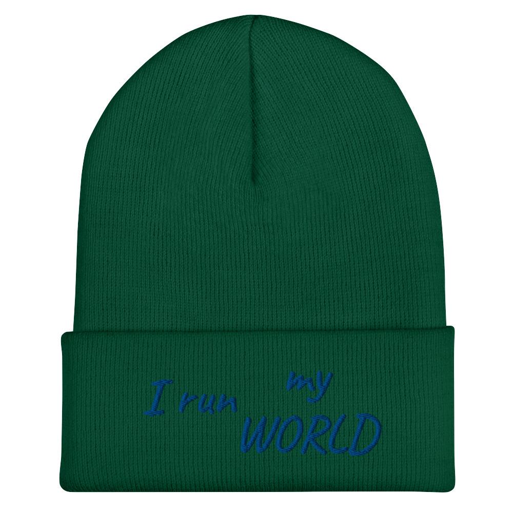 I Run My World Embroidery Cuffed Beanie - Image 6