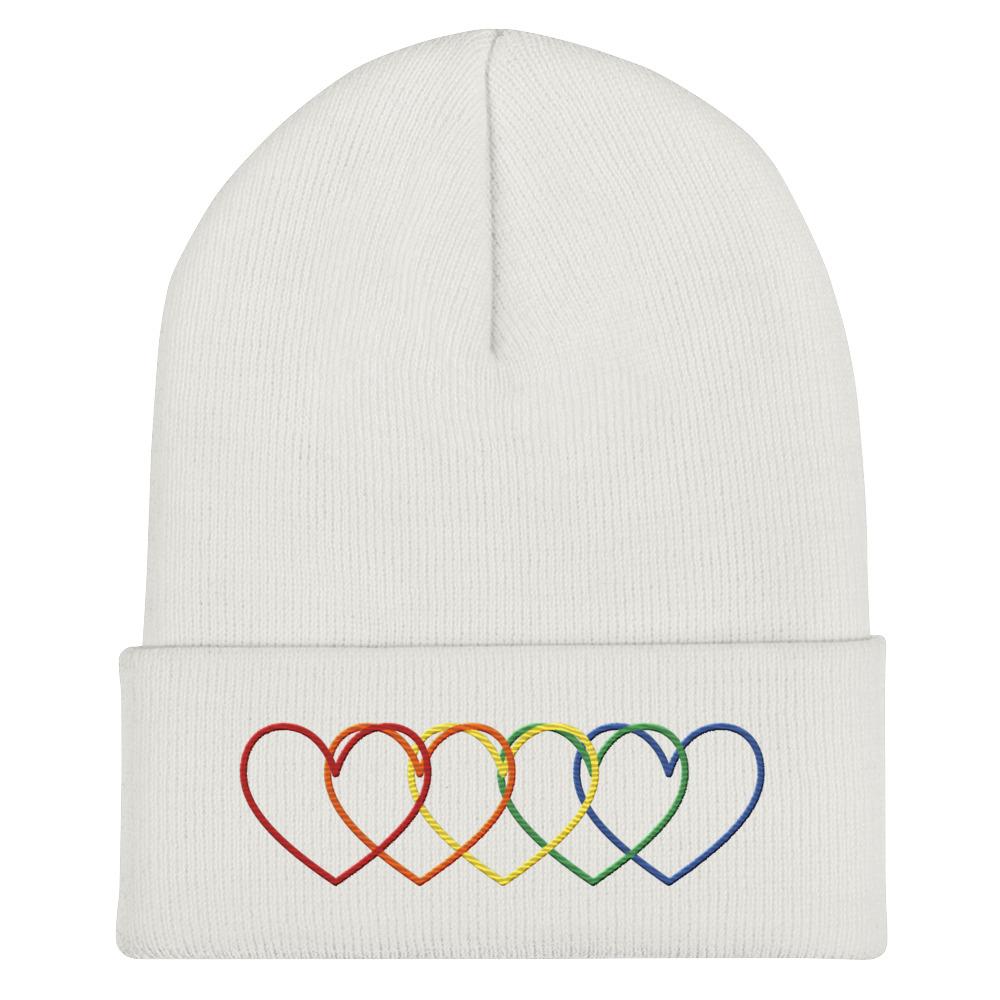 Pride Embroidery Cuffed Beanie