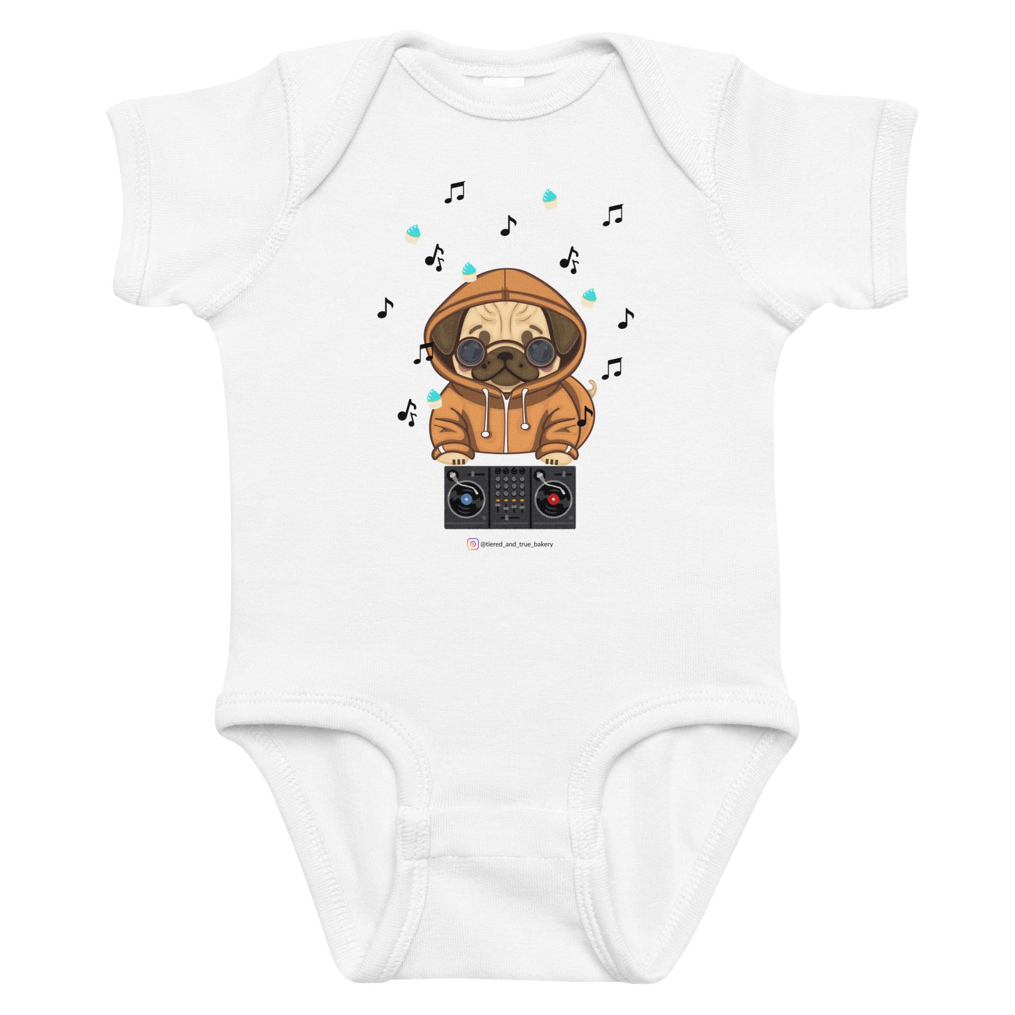 Cupcake Pug Infant bodysuit