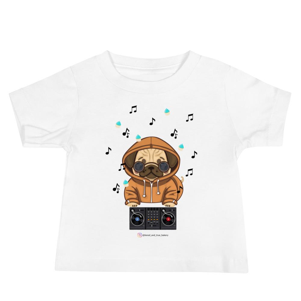 Cupcake Pug Baby Jersey Short Sleeve Tee