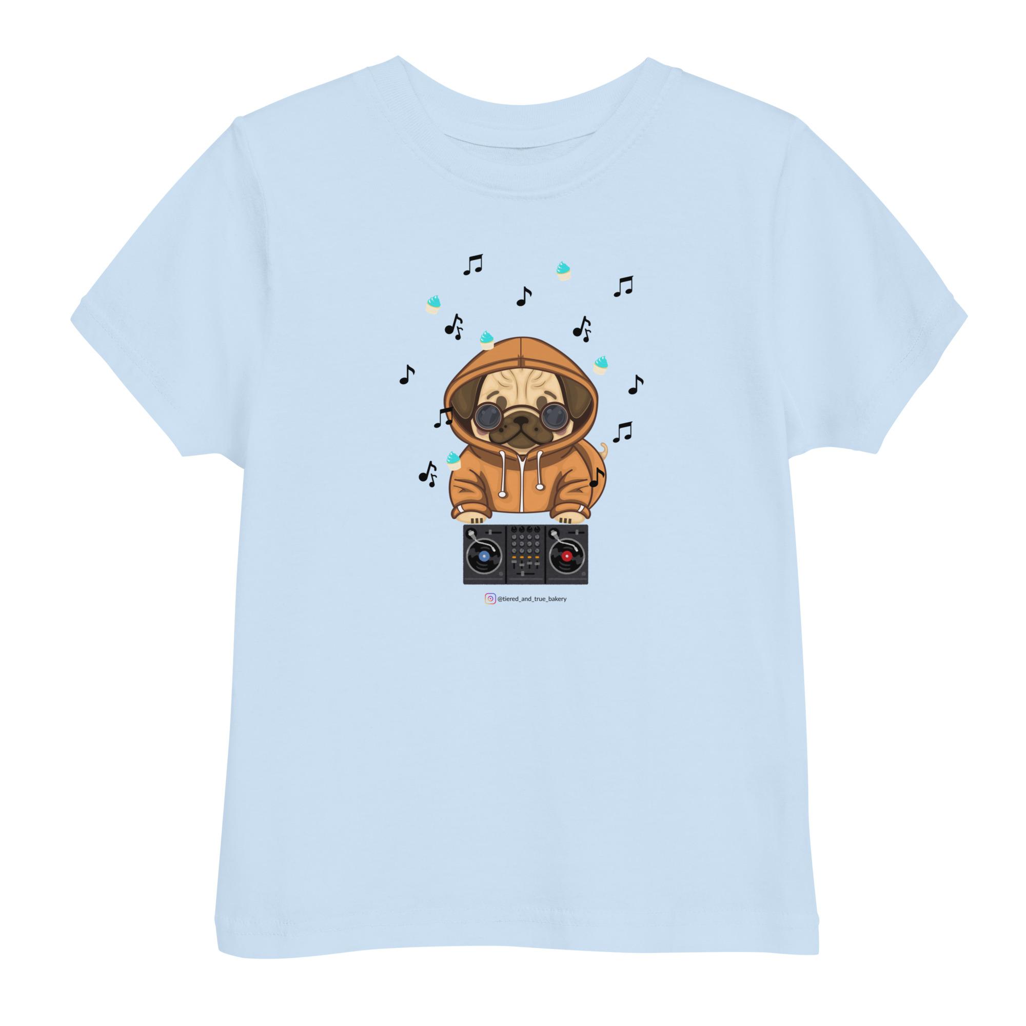 Cupcake Pug Toddler jersey t-shirt - Image 3
