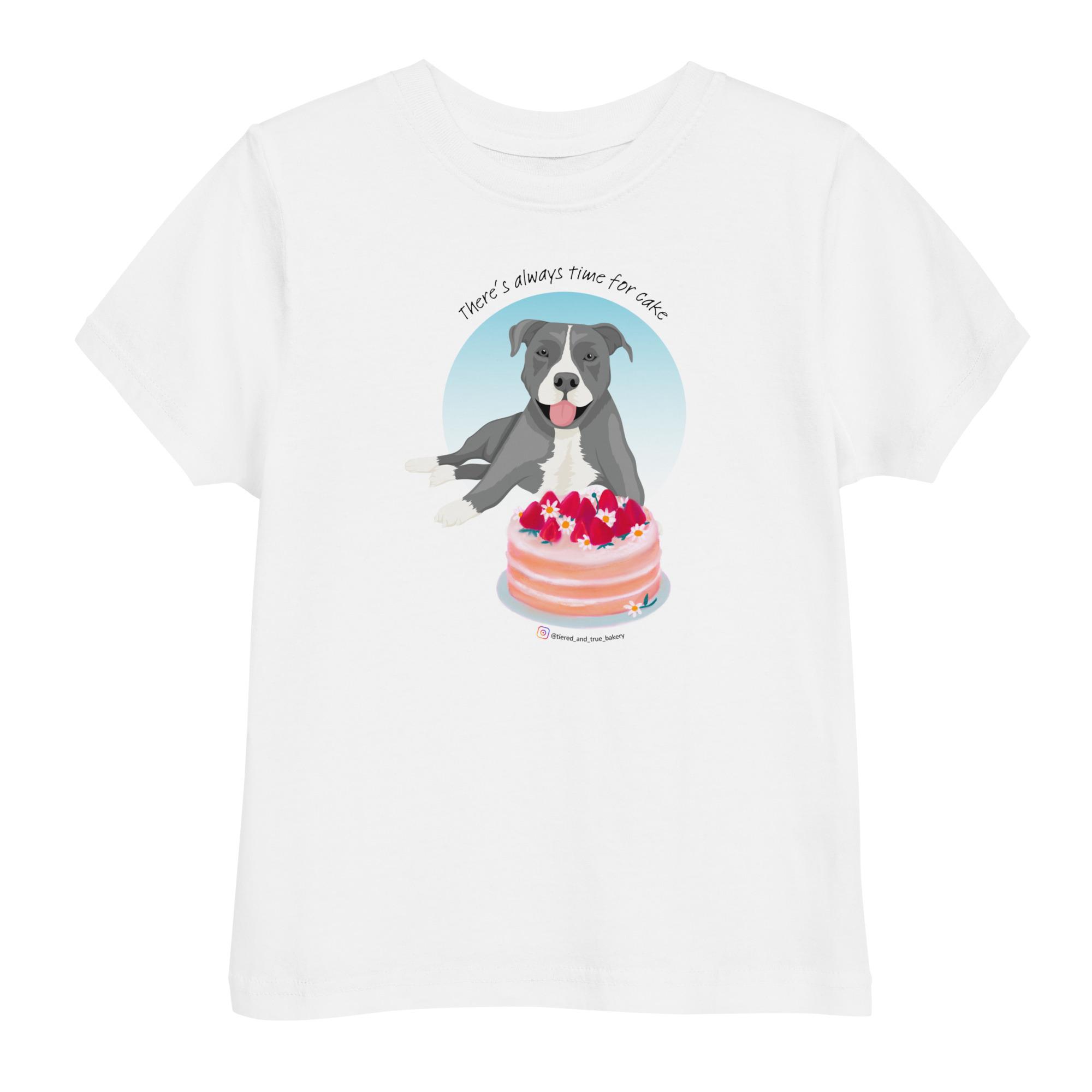 Cake Doggy Toddler jersey t-shirt